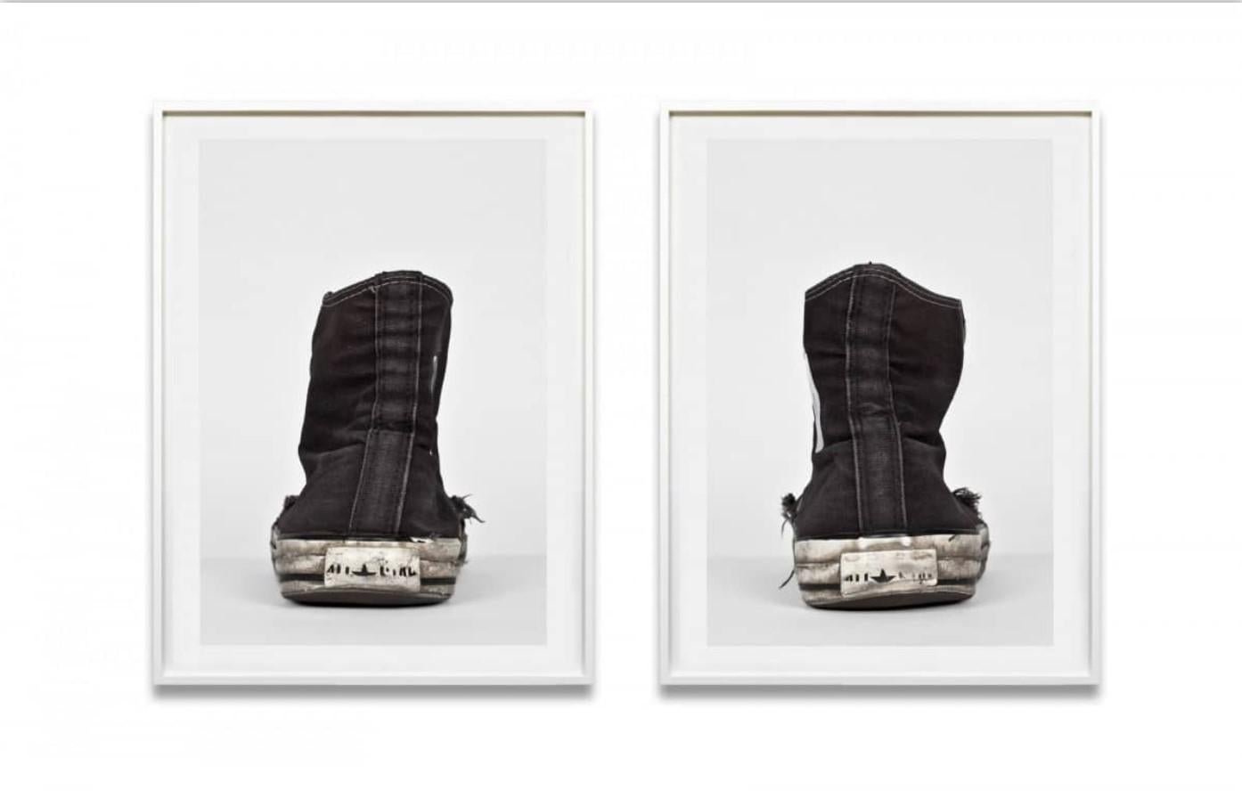 Converse, Black Hi-Tops is a dynamic C-Type print, sold in this size in an Edition of 12. 

The price listed is for two C-Type prints, which are 30" x 22" in size, and are sold unframed.

This print may be available in more sizes, please contact the