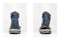 Converse, Blau  - Michael Schachtner, Zeitgenössisch, Fotografie, Mode, Stil
