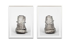 Converse, Silver Hi-Tops (21st Century, Contemporary style photograph, Sneakers)