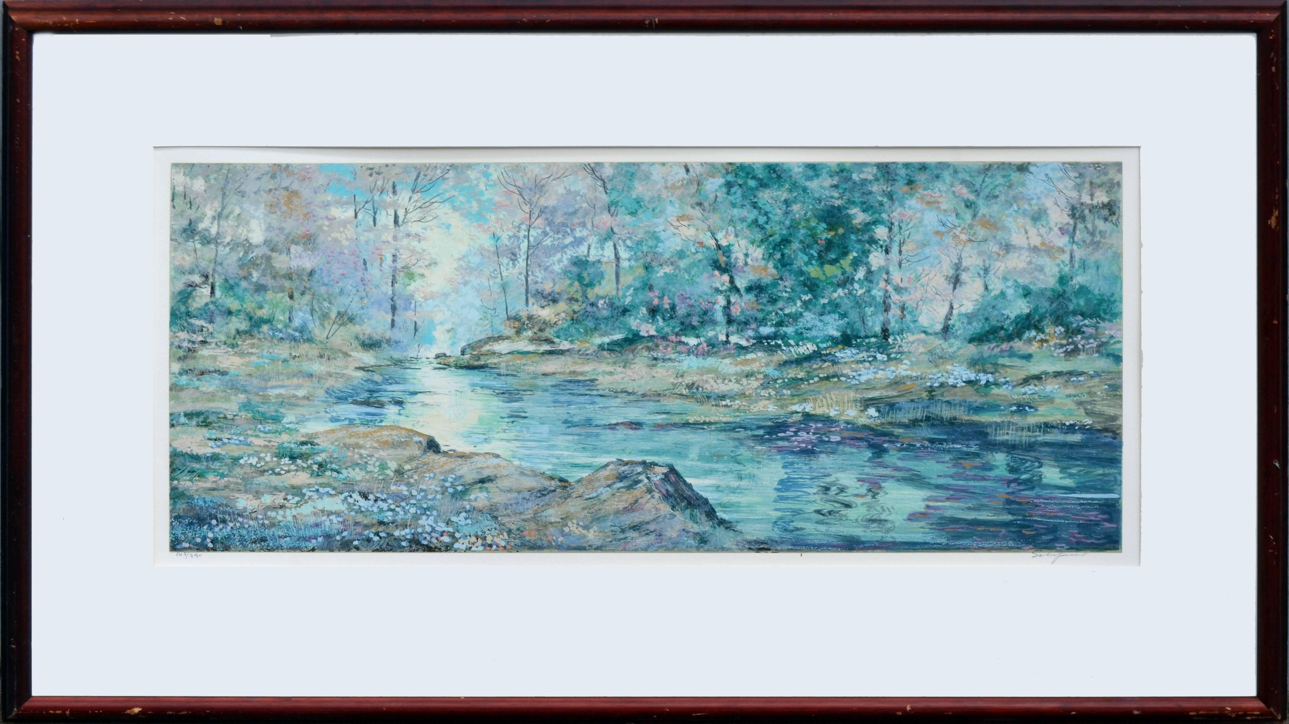 Flower Song Landscape, Signed Lithograph 165/350