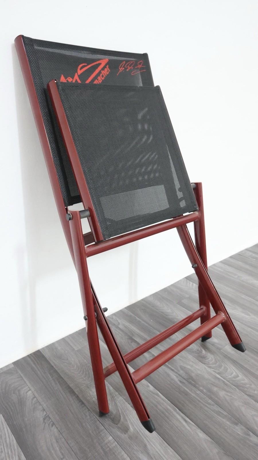 Michael Schumacher Pair Of Folding Chairs Official Merchandise 2000 For Sale 7