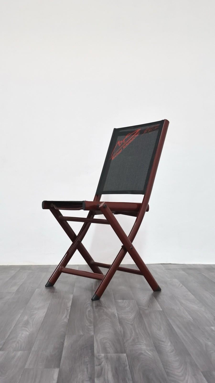 Michael Schumacher Pair Of Folding Chairs Official Merchandise 2000 For Sale 2