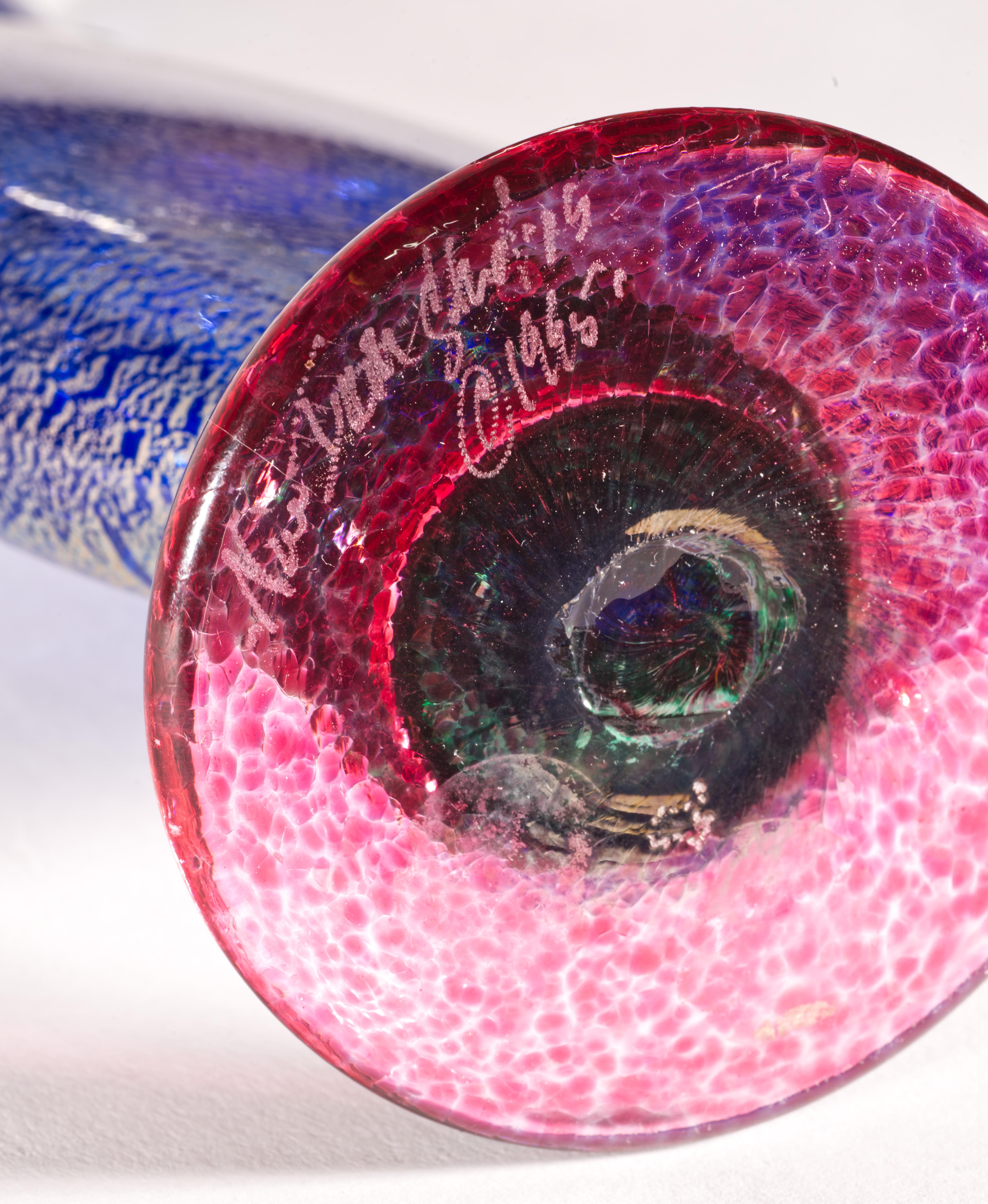 Michael Schunke para Nine Iron Studio Jarrón, American Studio Art Glass, 1995 en venta 2