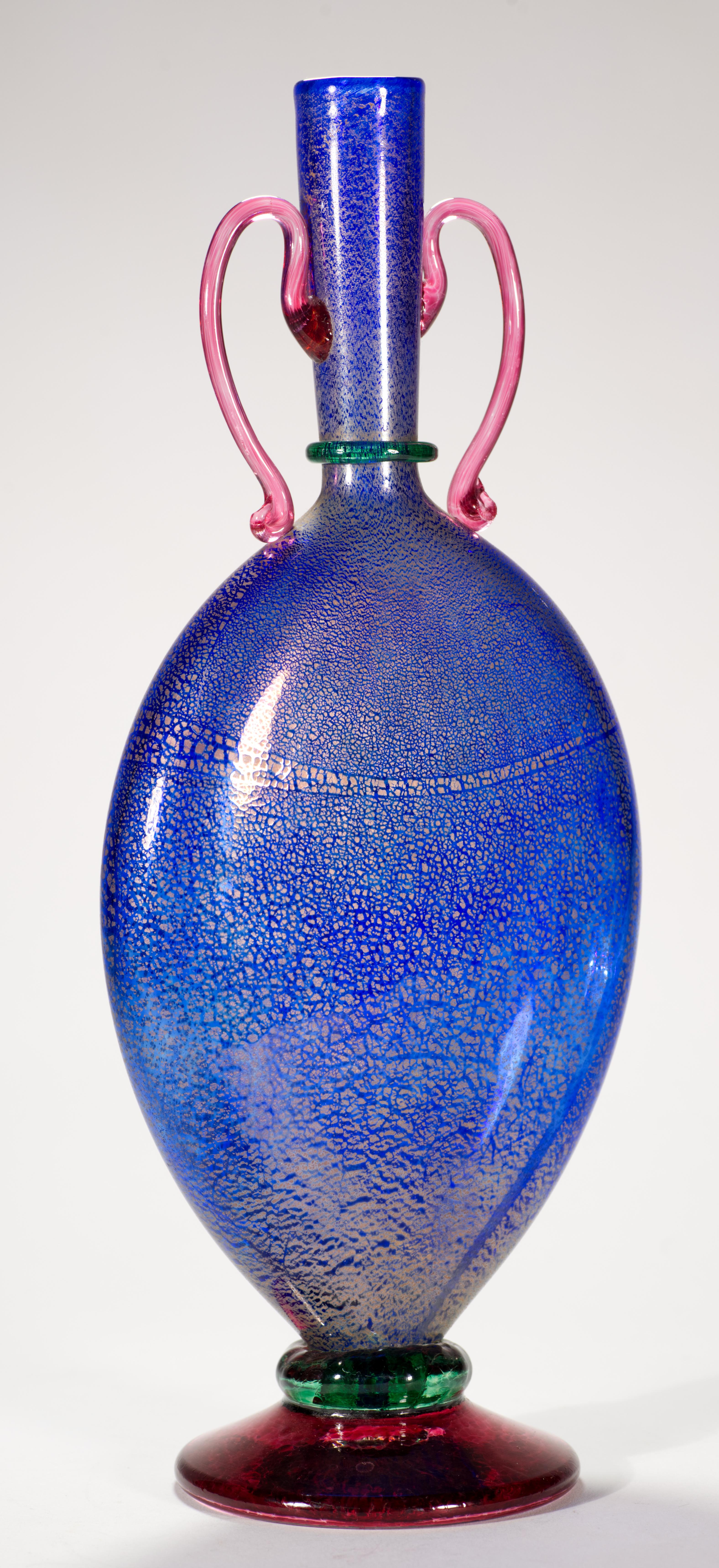 Michael Schunke para Nine Iron Studio Jarrón, American Studio Art Glass, 1995 Posmoderno en venta