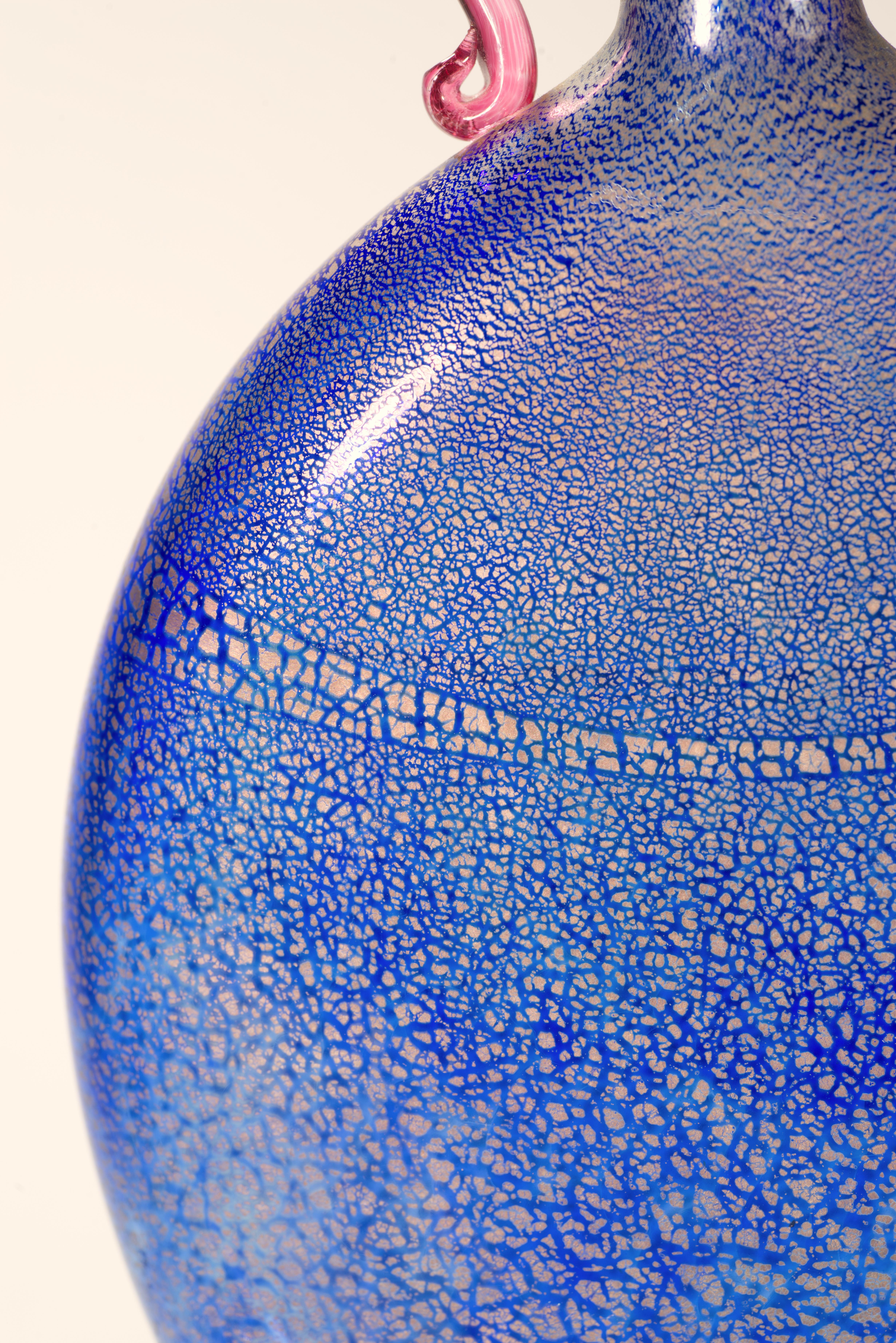 Michael Schunke para Nine Iron Studio Jarrón, American Studio Art Glass, 1995 en Bueno estado para la venta en Clifton Springs, NY