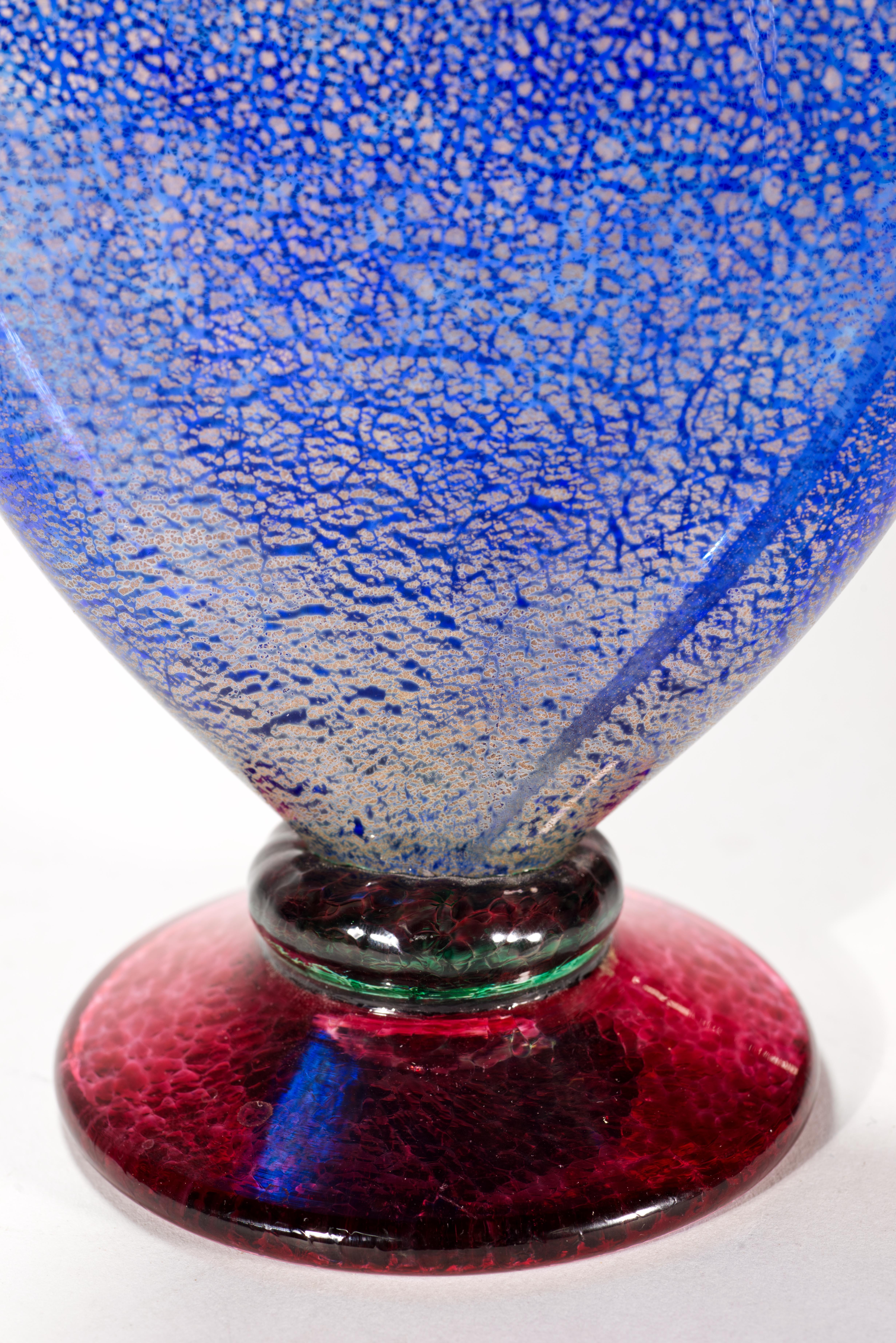 Michael Schunke para Nine Iron Studio Jarrón, American Studio Art Glass, 1995 finales del siglo XX en venta