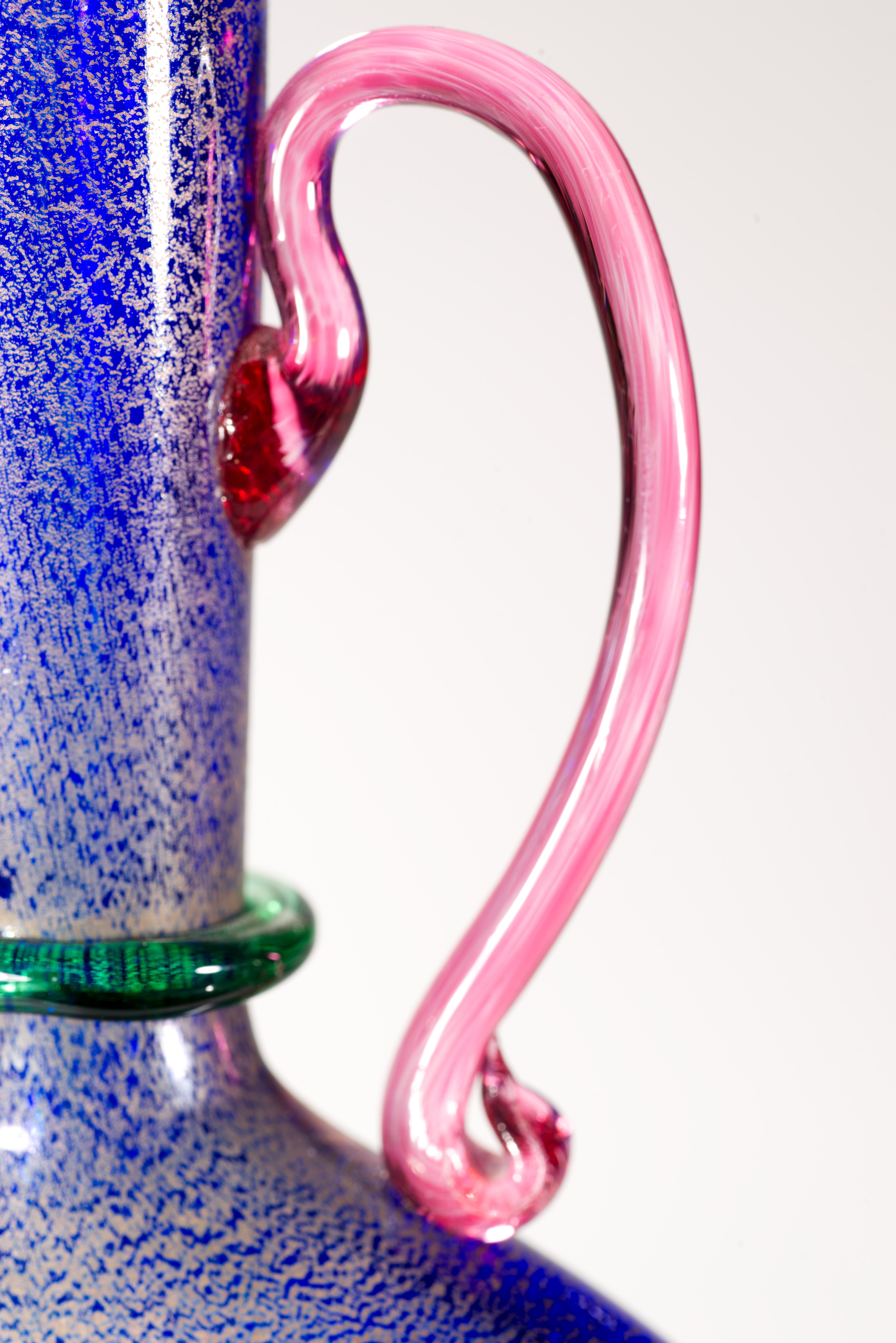 Michael Schunke para Nine Iron Studio Jarrón, American Studio Art Glass, 1995 Vidrio artístico en venta