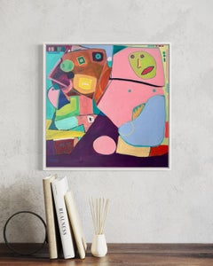 WORLDS COLLIDE - Vibrant Abstract Painting