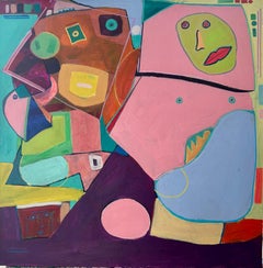 WORLDS COLLIDE - Vibrant Abstract Painting