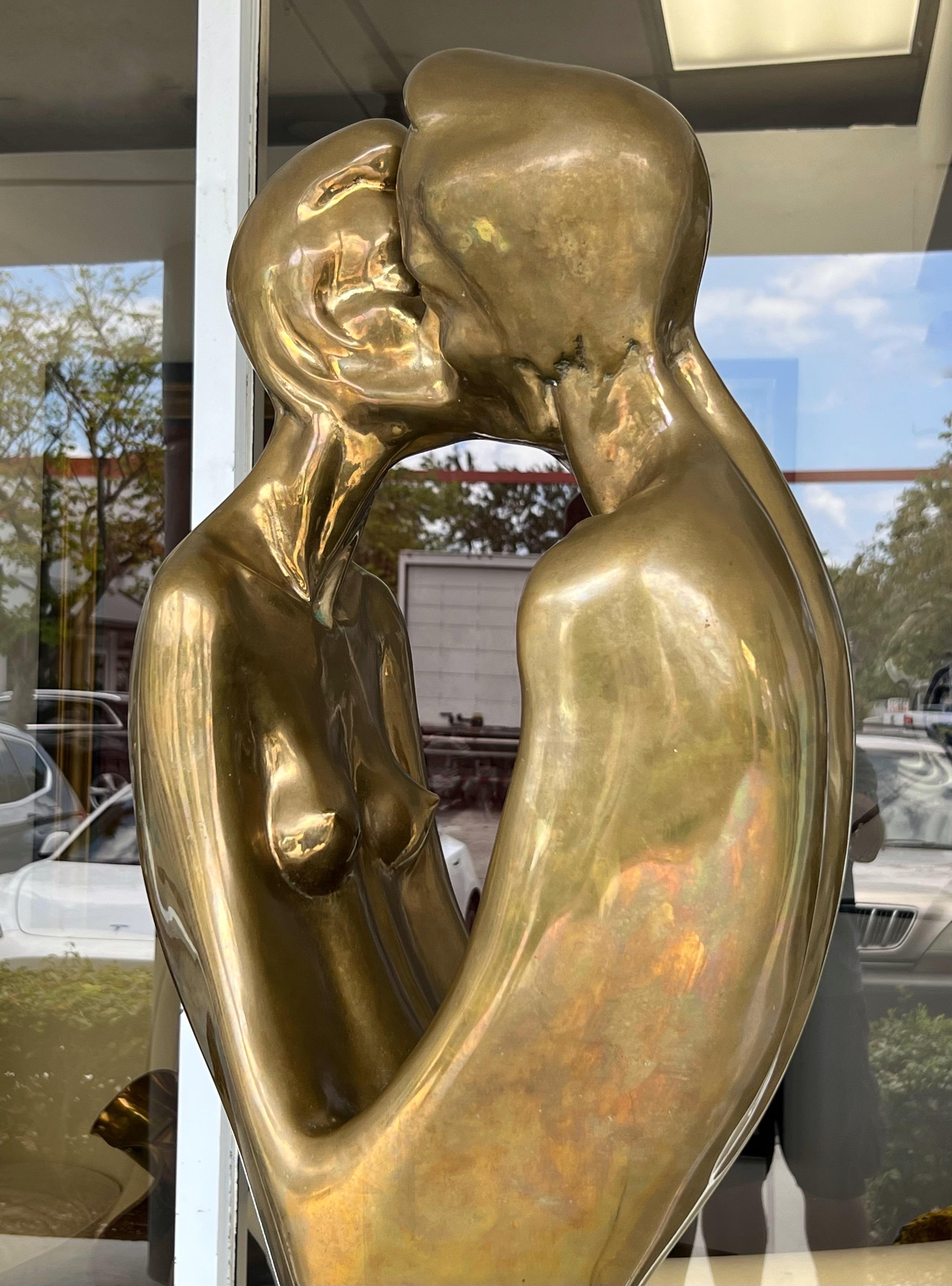 American Michael Shacham Large Bronze Sculpture, 1981 For Sale