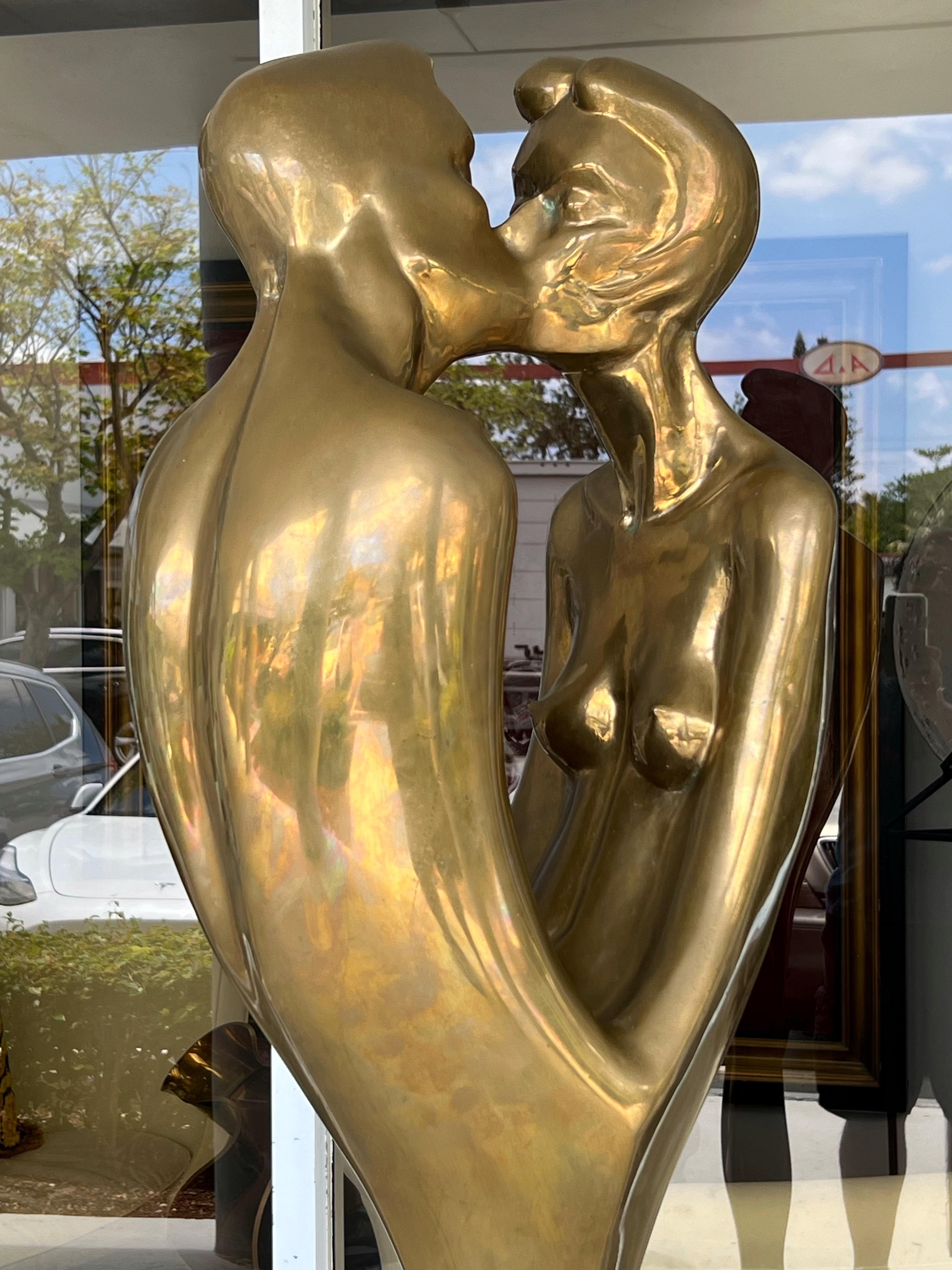 Bronze Grande sculpture en bronze de Michael Shacham, 1981 en vente