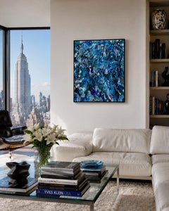 Atlantis - Abstracto, Pintura sobre lienzo 30x 24 pulgadas