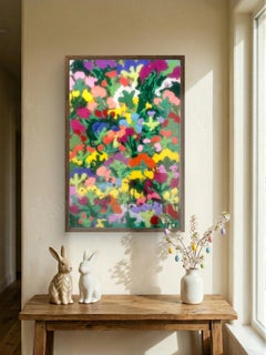 Eternal Garden - Abstract, Painting on Canvas 24 x 36 inches