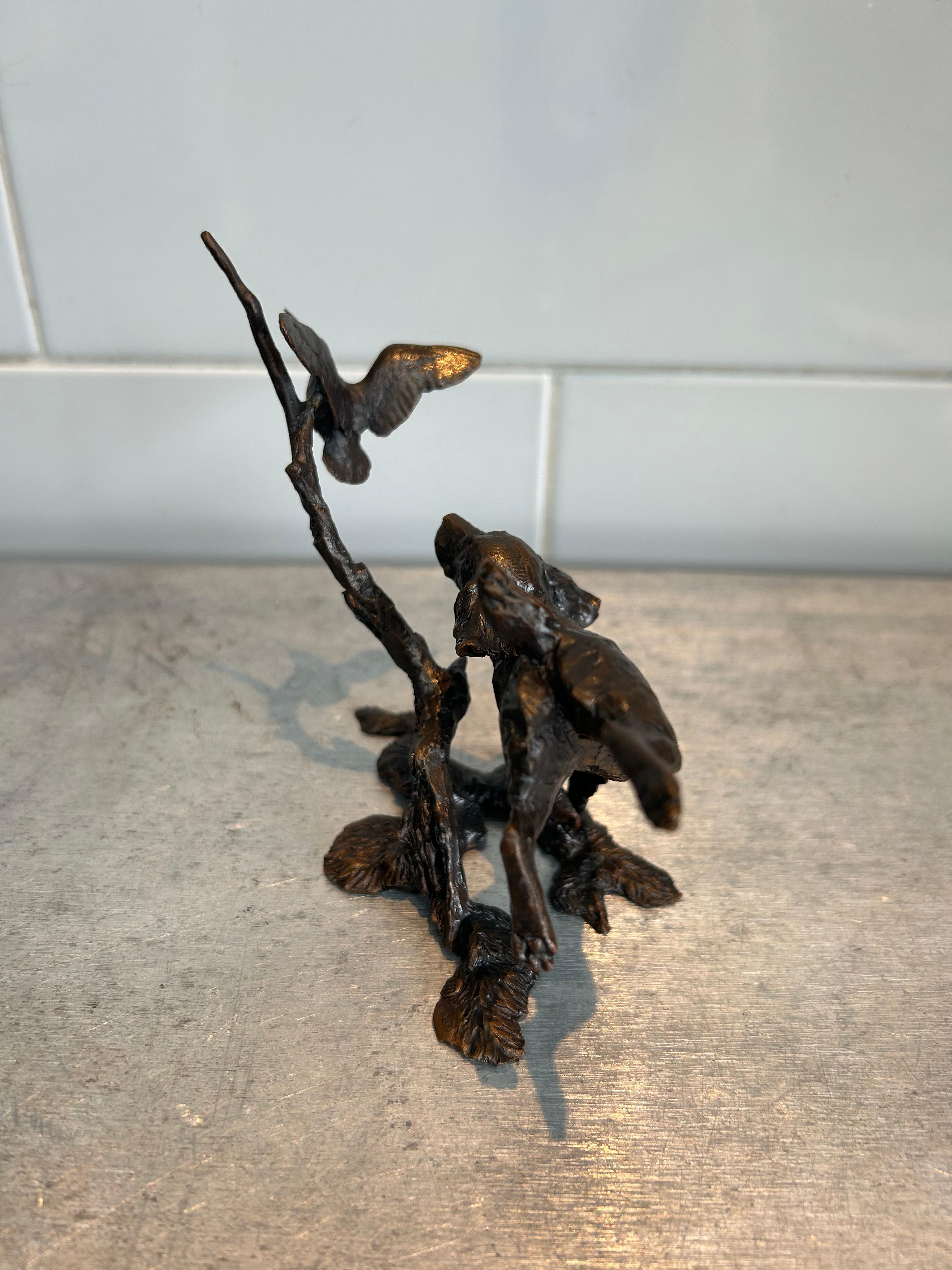 Hand-Crafted Michael Simpson Springer & Woodcock Solid Bronze Signed Sculpture 1 Edition/200