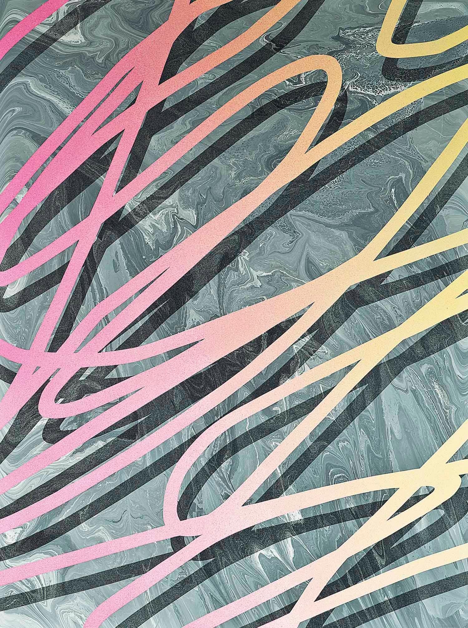Michael Staniak Abstract Painting - Untitled