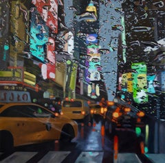 Midtown Melancholy - New York landscape cityscape painting urban realism Modern 