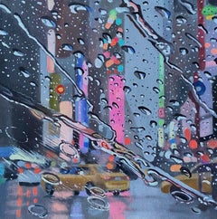 Pastel Splash - original cityscape realism contemporary oil painting new york