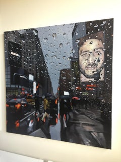Powerful - New York Cityscape urban oil painting artwork modern hyperrealism