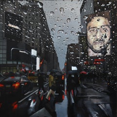 Powerful - New York Cityscape urban oil painting artwork modern hyperrealism 
