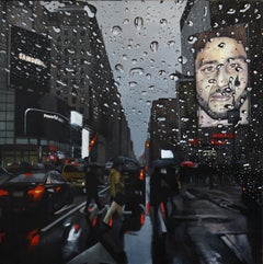Powerful - New York Cityscape urban oil painting artwork modern hyperrealism