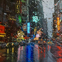 Regal Reflections original New York Cityscape oil painting Contemporary Art 