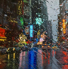 Regal Reflections original New York Cityscape oil painting Contemporary Art