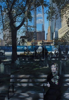 Sycamore - New York city landscape realism oil artwork Contemporary modern