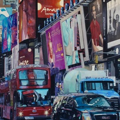 Xanadu - New York America hyperrealism street Cityscape oil painting modern art 