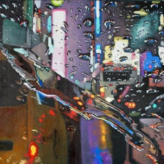 "Zag" NYC -original cityscape oil painting modern contemporary art