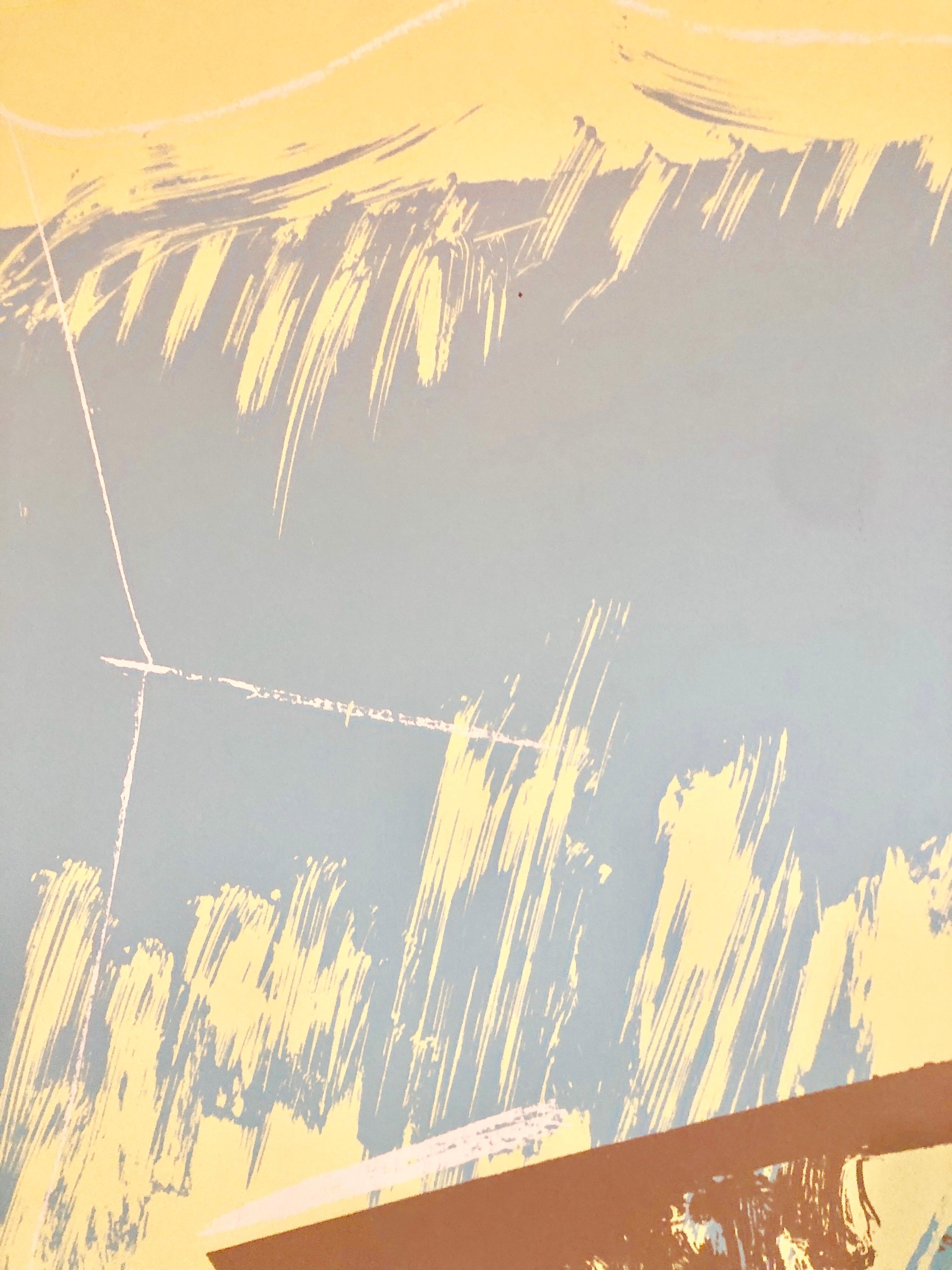 Michael Steiner, American,   New York City (1945 - )
this is 49 of 160 from the edition. 
Michael Steiner A leading member of the Bennington school, abstract artists associated with Bennington College, Michael Steiner creates sophisticated abstract
