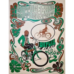 Circa 1970 poster by Sweerts for Motobécane Motoconfort