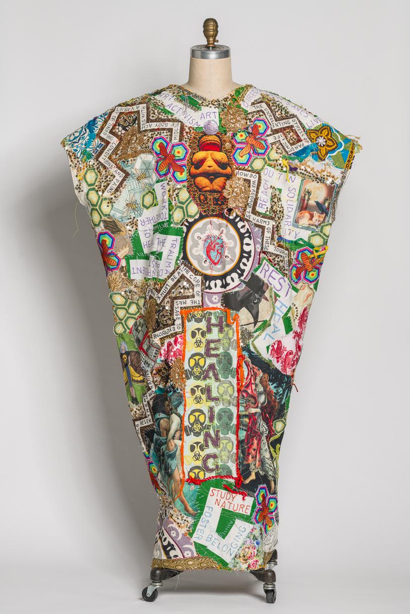 Textile wearable art: "Priestessing the Work of Healing"