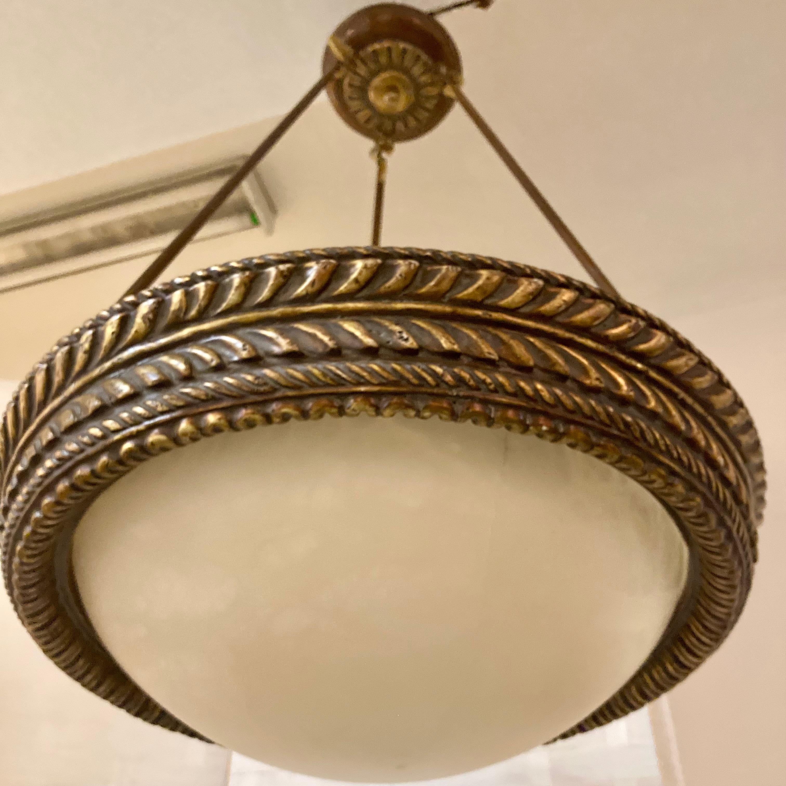 Michael Taylor Alabaster Ceiling Fixture With Stationary Rods #2 For Sale 4
