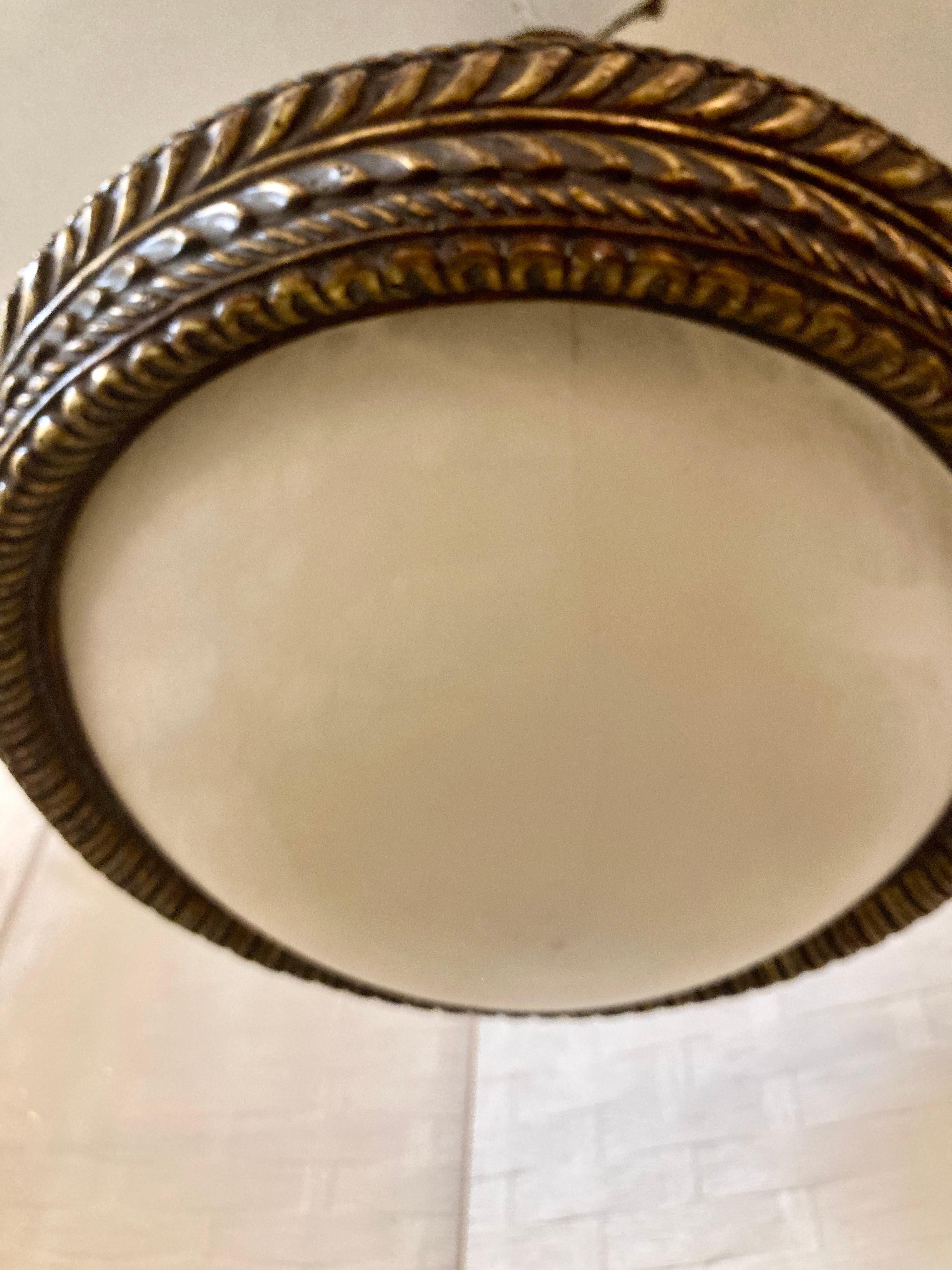 Michael Taylor Alabaster Ceiling Fixture With Stationary Rods #2 For Sale 5