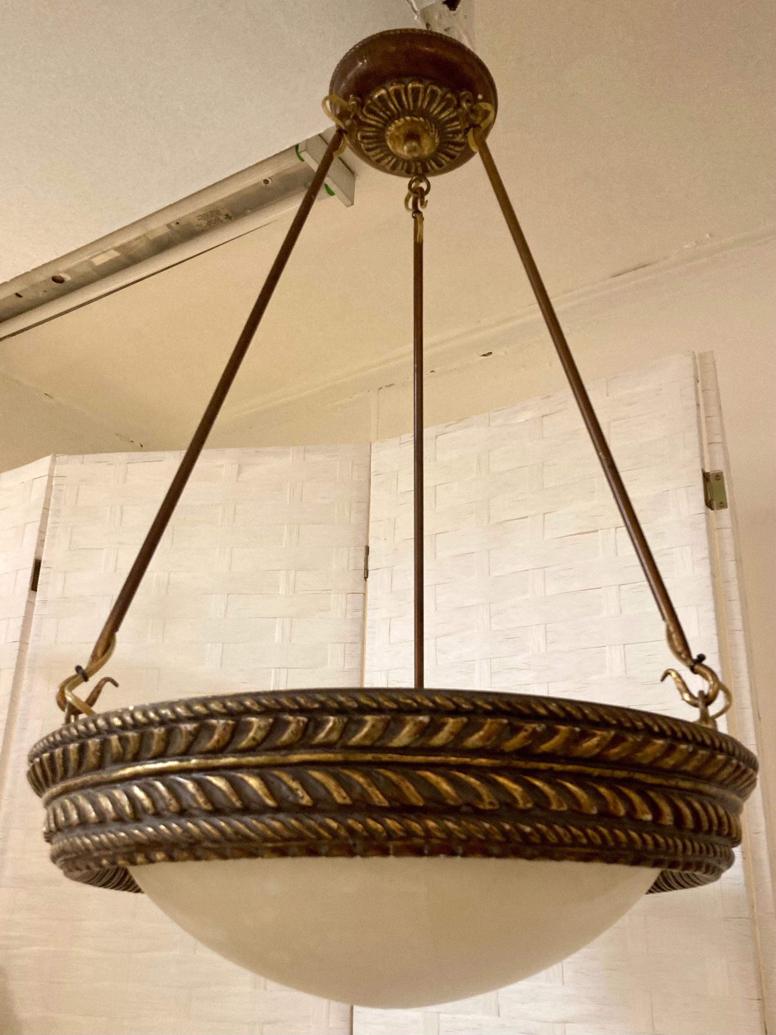 Other Michael Taylor Alabaster Ceiling Fixture With Stationary Rods #2 For Sale
