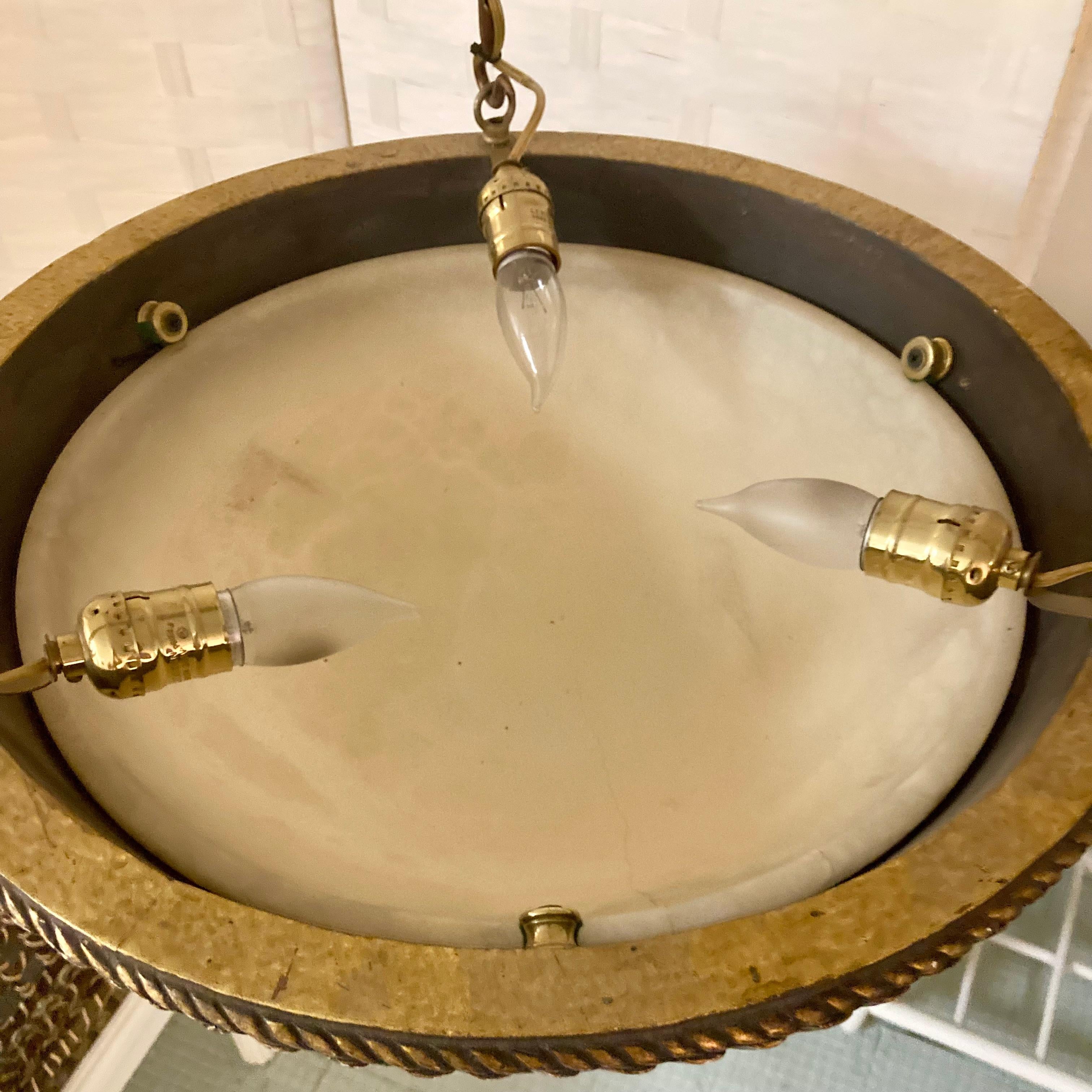 Michael Taylor Alabaster Ceiling Fixture With Stationary Rods #2 For Sale 1