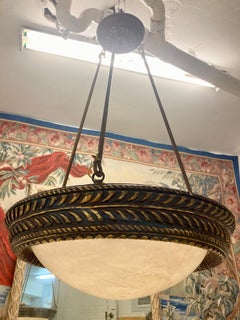 Michael Taylor Alabaster Classical Ceiling Fixture With Stationary Rods #1