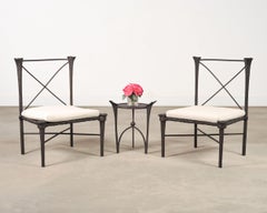 Michael Taylor Arcadia Bronzed Aluminum Garden Drinks Table