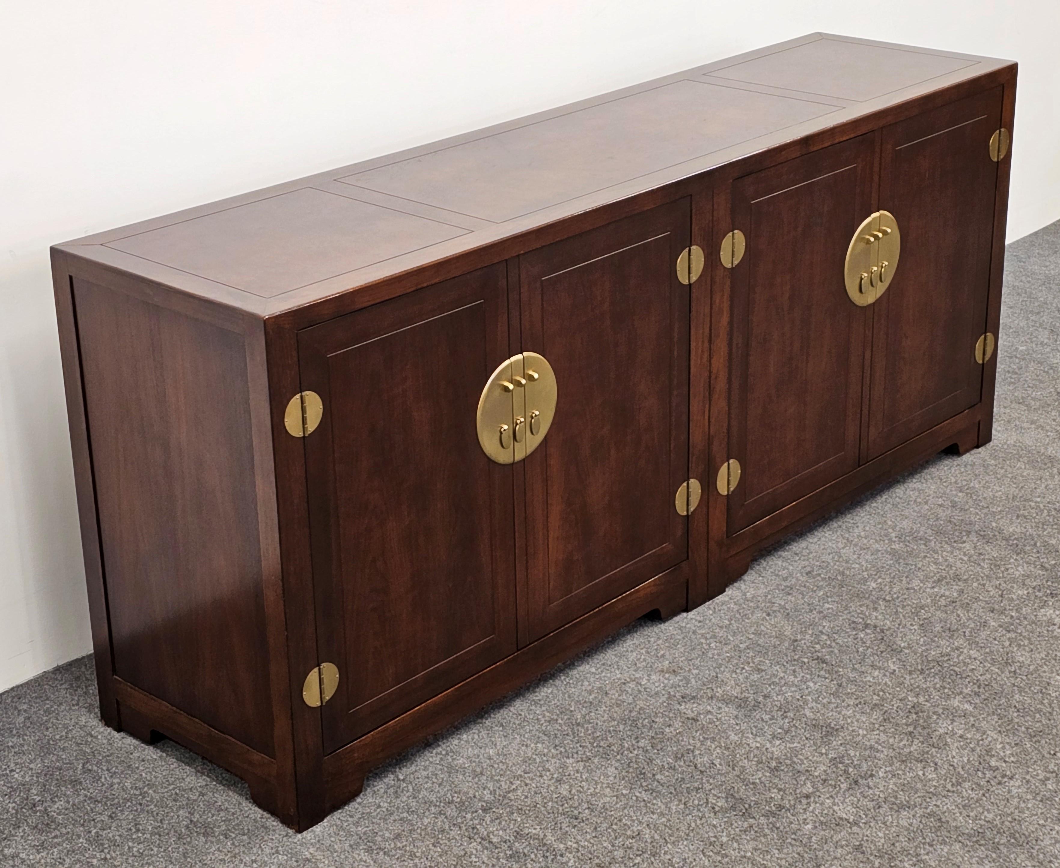 American Michael Taylor Asian Credenza by Baker, 20th Century