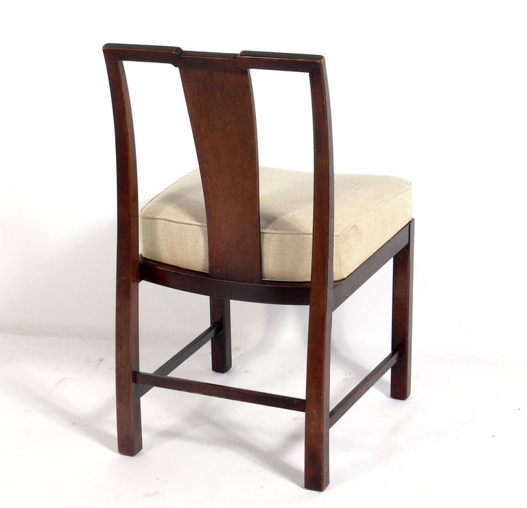 Michael Taylor Asian Inspired Dining Chairs at 1stdibs
