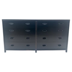 Michael Taylor Baker 8 Drawers Ebonized Double Dresser Credenza Mid Century MINT