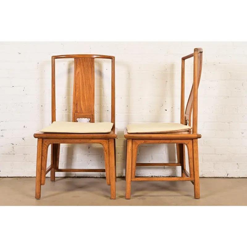 Michael Taylor Baker Furniture Far East Collection Dining Chairs, Set of Four For Sale 3