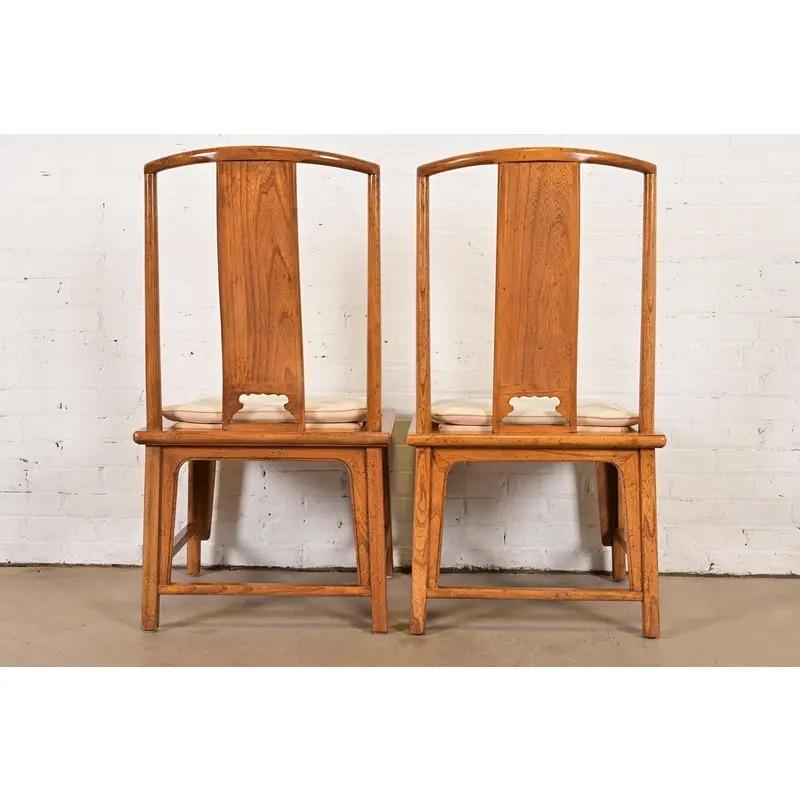 Michael Taylor Baker Furniture Far East Collection Dining Chairs, Set of Four For Sale 4