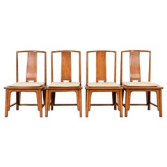 Michael Taylor Baker Furniture Far East Collection Dining Chairs, Set of Four