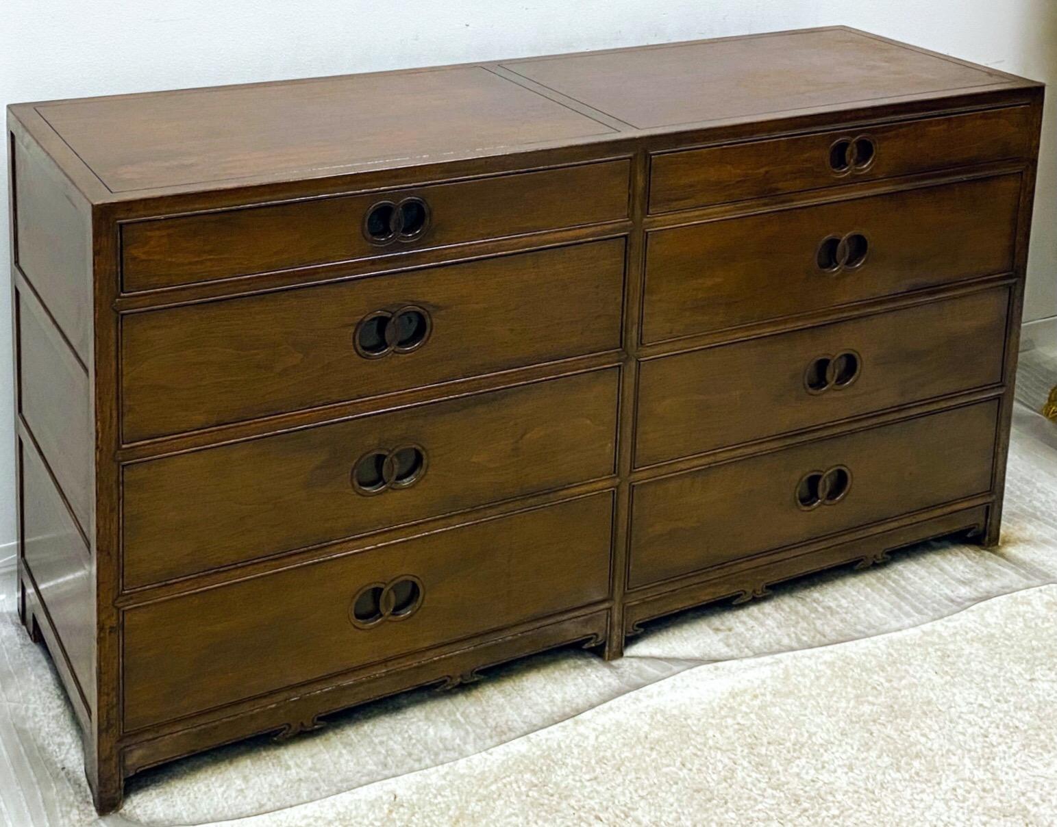 Michael Taylor Baker Modern Far East Mahogany Chest or Credenza, 2 Available In Good Condition In Kennesaw, GA