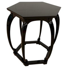 Michael Taylor Black Lacquer Side Tables From Baker Furniture
