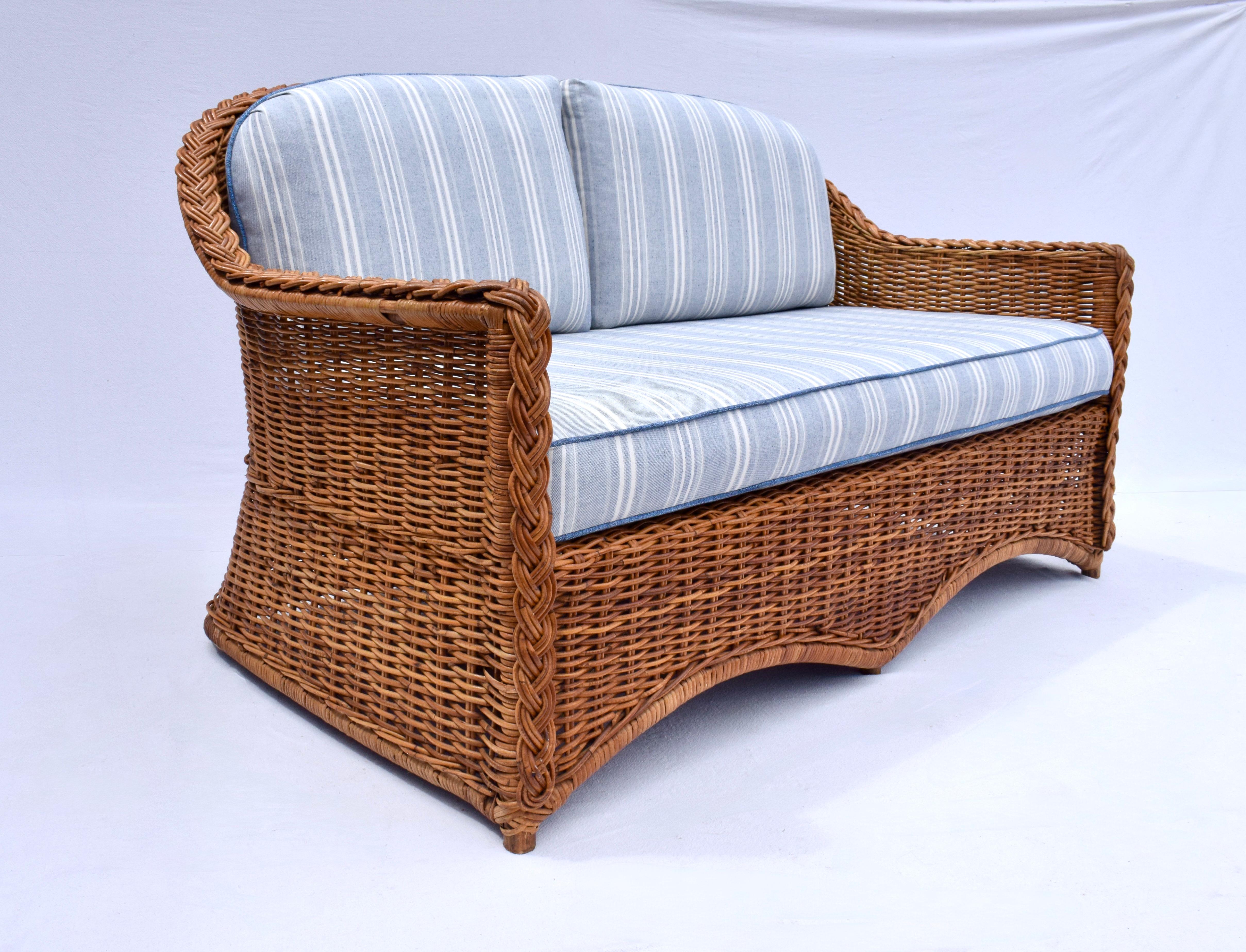 Cotone A. Taylor: poltrona in vimini intrecciato in vendita