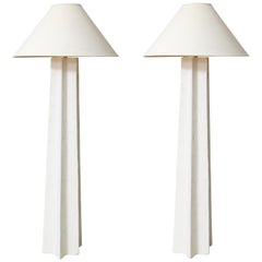 Michael Taylor Cast-Stone Star Shaped Floor Lamps