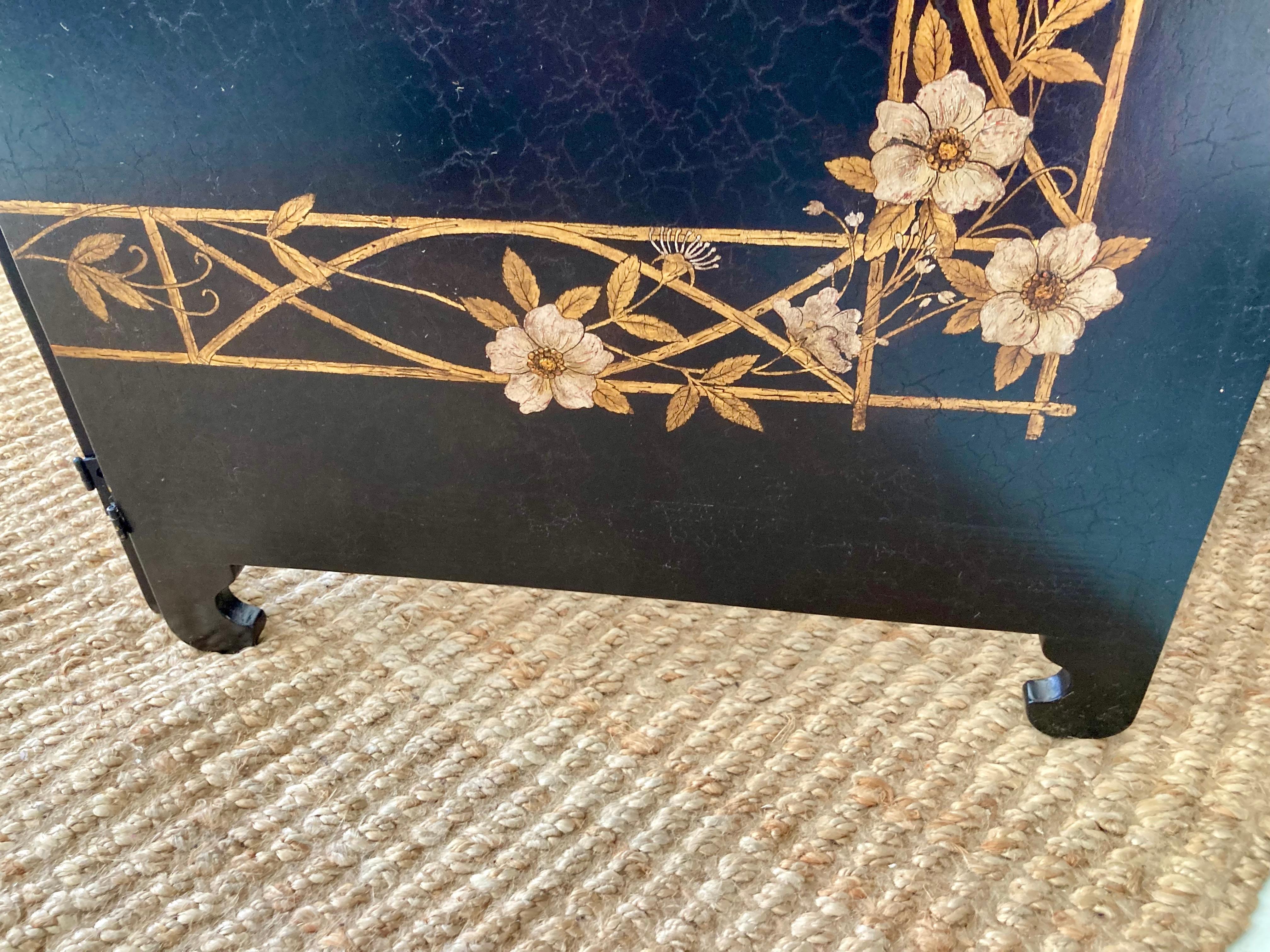 Michael Taylor Chinoiserie Coromandel Large Six Panel Folding Screen (paravent à six panneaux) en vente 3