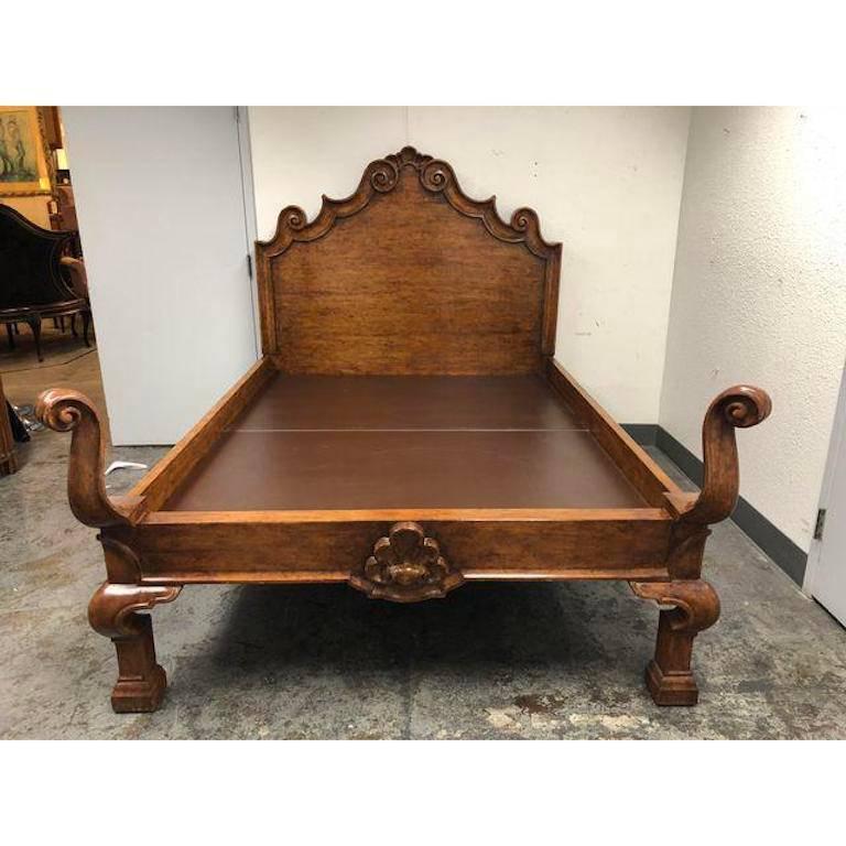 Wood Michael Taylor Collections Italian Queen Bed For Sale